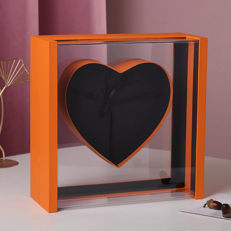 Transparent Heart Gift Box
