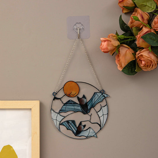 Moon Bat Decorative Acrylic Pendant