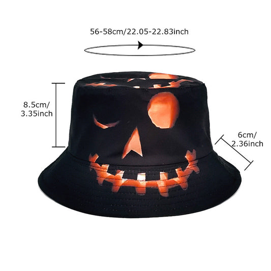 Pumpkin Grimace Printed Hat