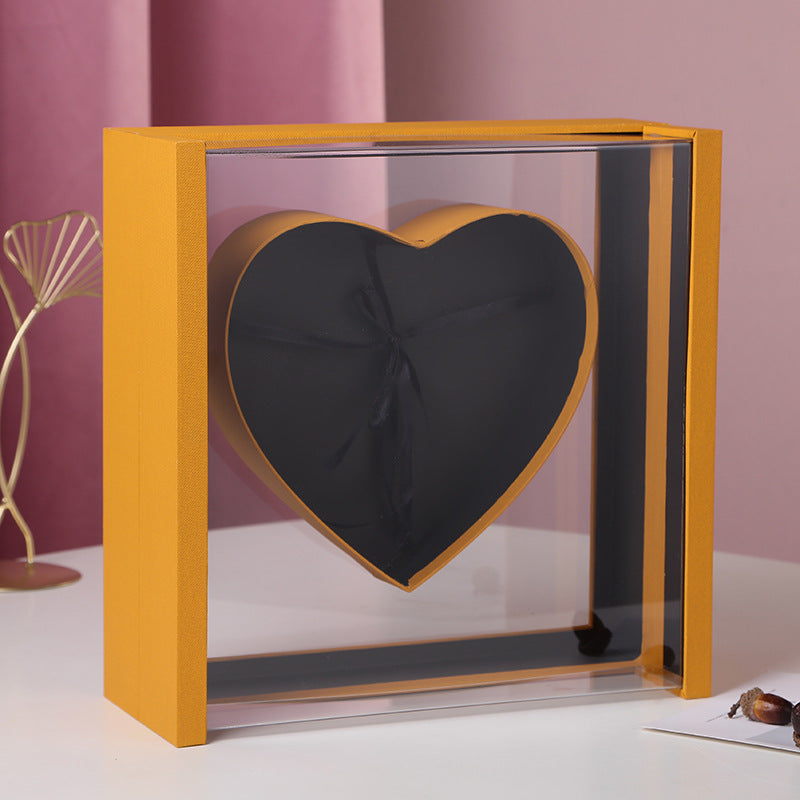 Transparent Heart Gift Box