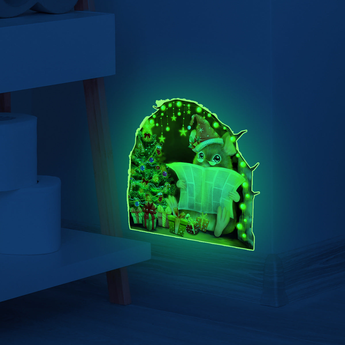 Glow Mouse Hole Wall Decal