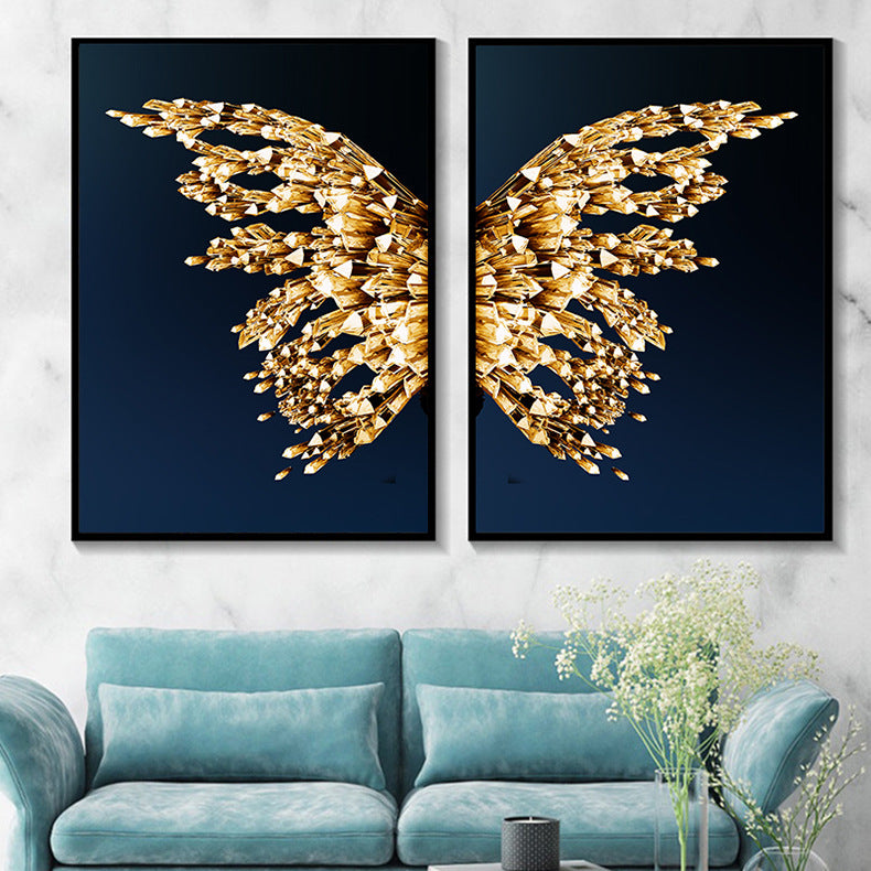 Golden Butterfly Canvas Art