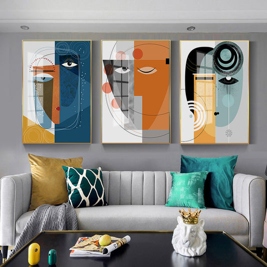 Abstract Faces Canvas Art