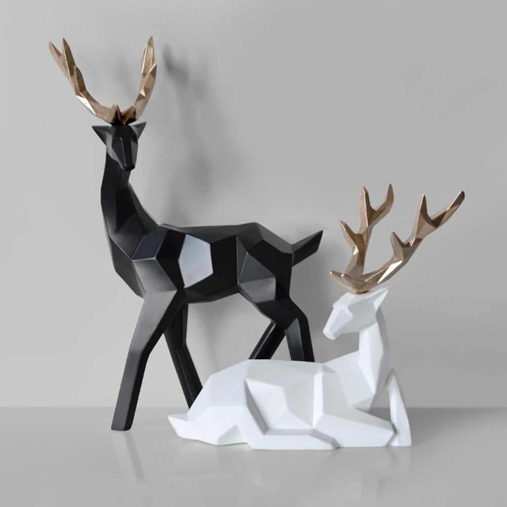 Geometric Deer Statue