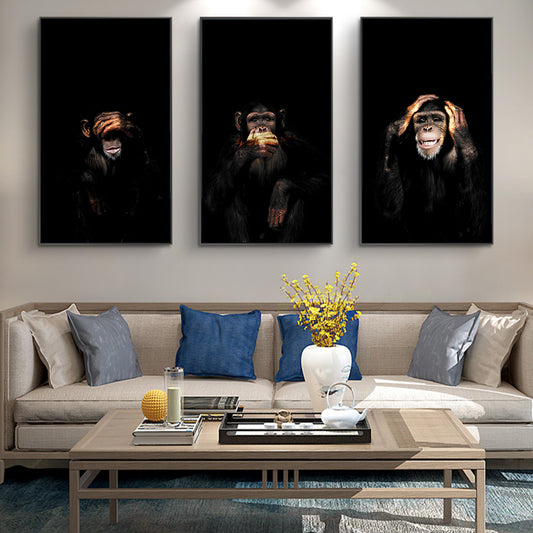 Abstract Monkey Canvas Art