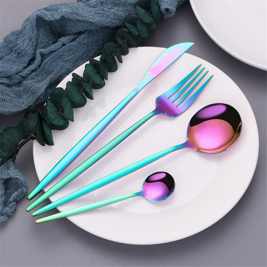 Rainbow Flatware Set