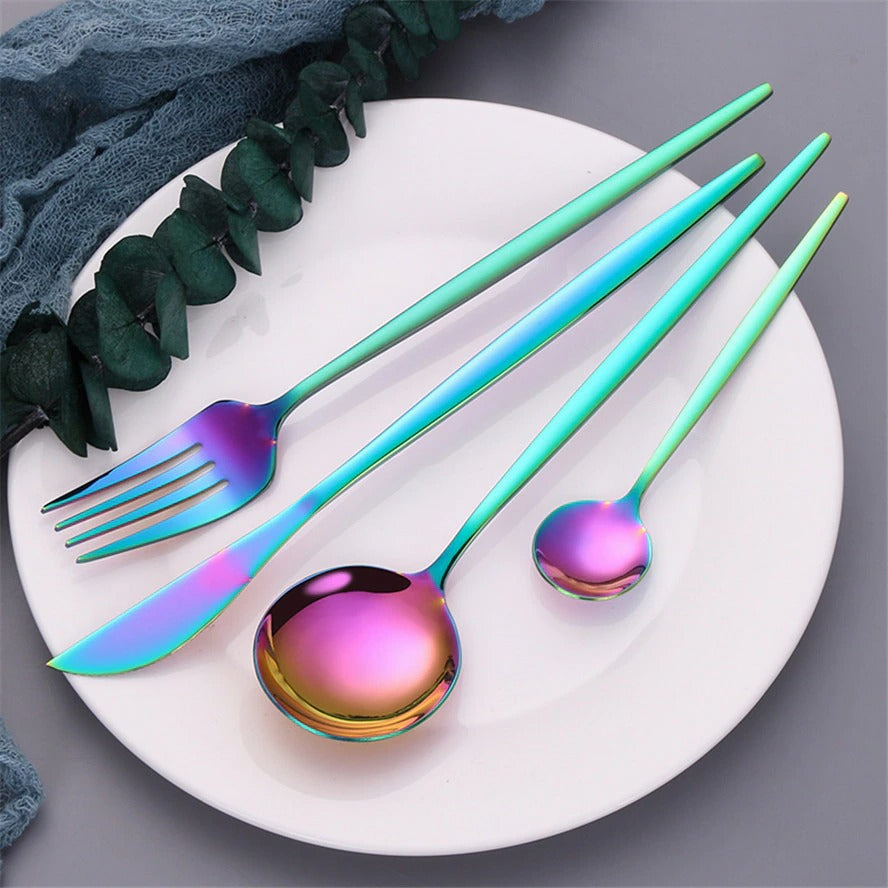 Rainbow Flatware Set