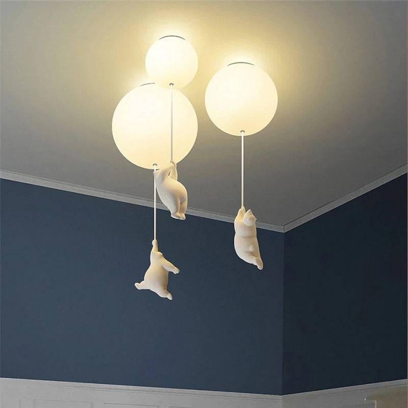 Teddy Bear Ceiling Lamp