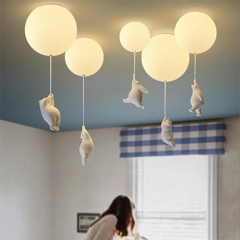 Teddy Bear Ceiling Lamp